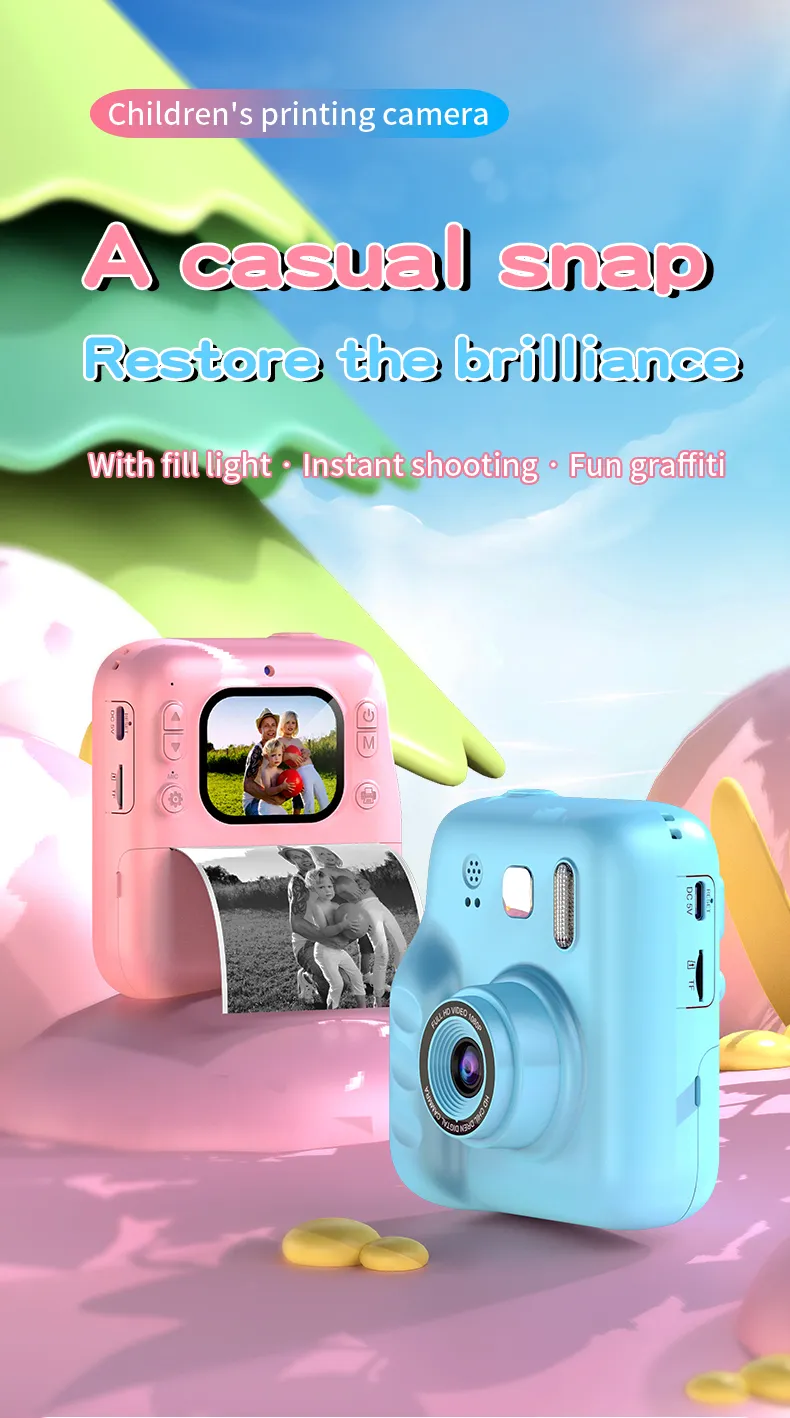 Y300H Kids Instant Print Camera