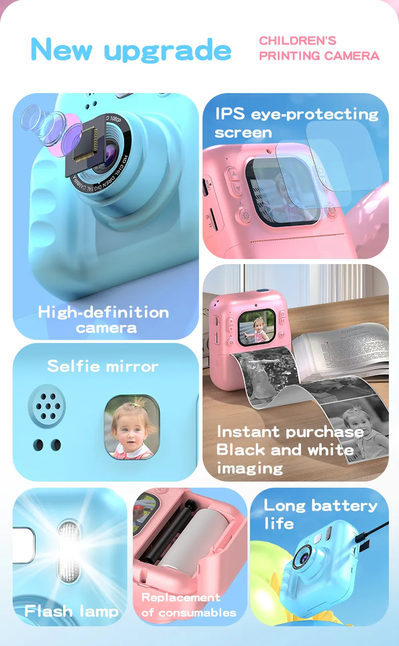 Y300H Kids Instant Print Camera