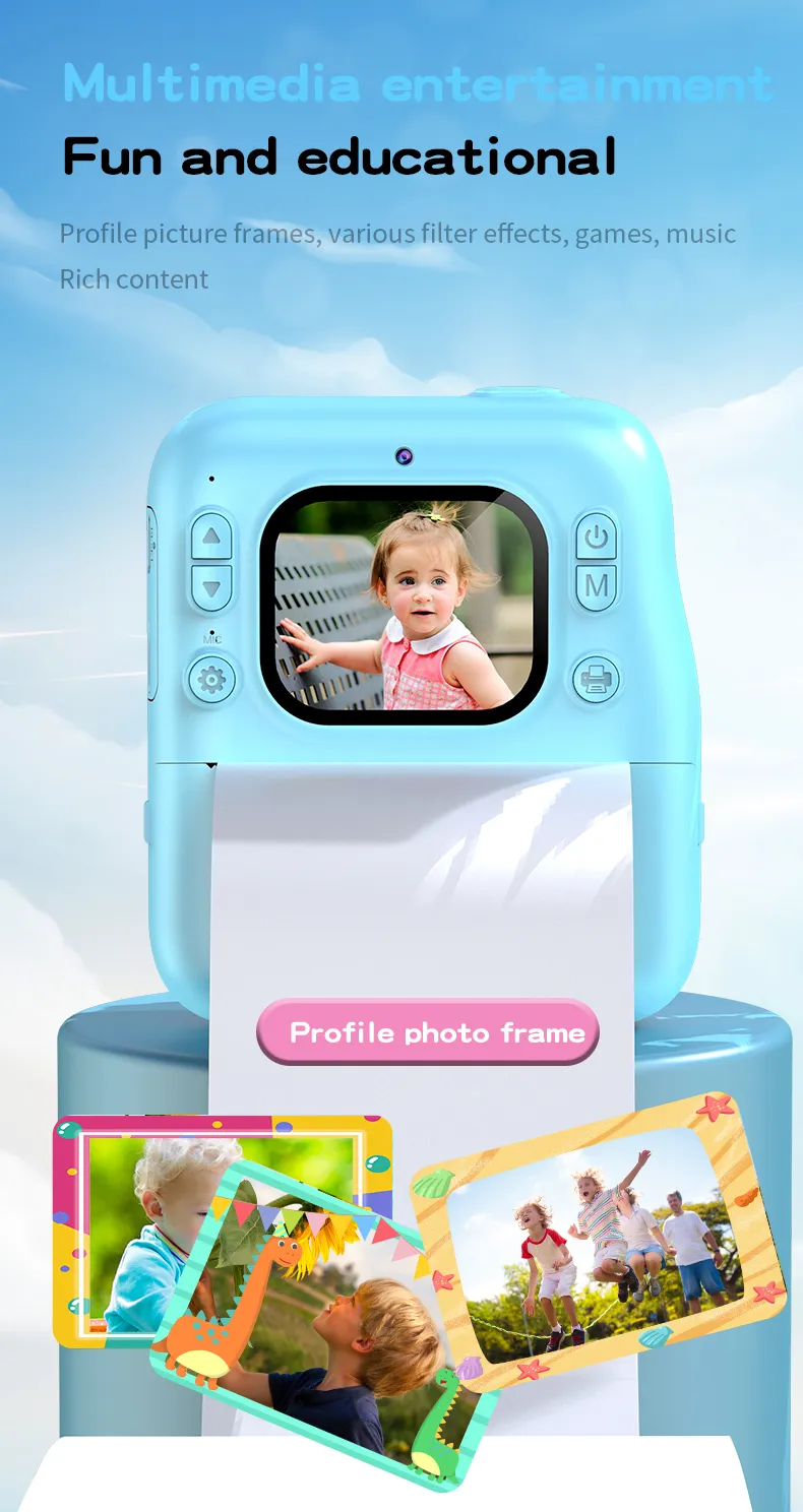 Y300H Kids Instant Print Camera