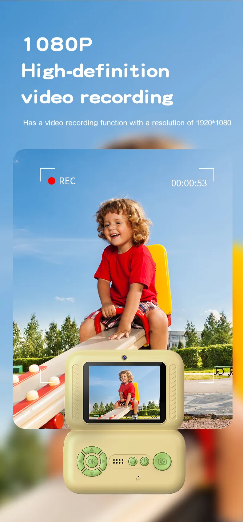 Y350 Kids Instant Print Camera