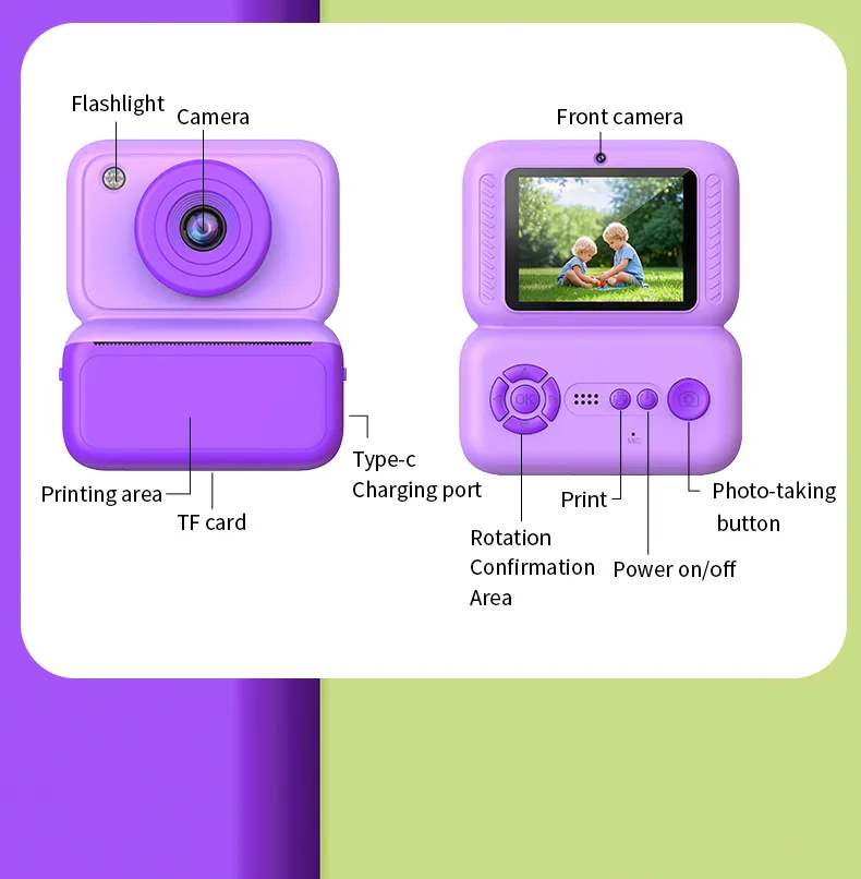 Y350 Kids Instant Print Camera